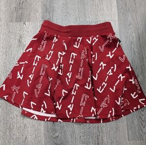 Adidas x Pharrell HU Sport Skirt XS Red White Kawaii Streetwear Tennis Skater